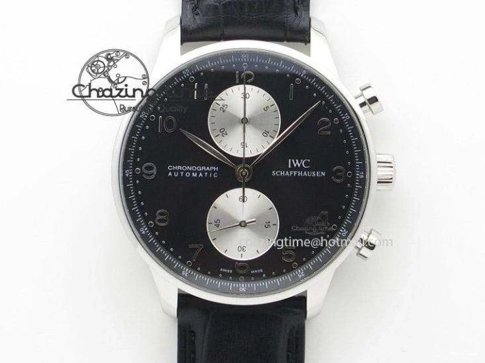 MIROTIME 0316 ZeroBulk Portuguese Real PR IW500715 SS AZF 1:1 Best Edition White Blue Dial on Blue Leather Strap A 7034